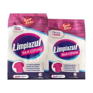 Polvo para lavar ropas Baja Espuma Limpiazul
